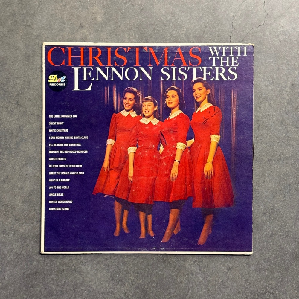 Christmas With The Lennon Sisters Vinyl LP Dot Records DLP 3343 Holiday Mono